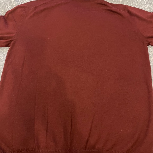 Gucci Men's V neck Wool Sweater Burgundy Size XL - Picture 9 of 9